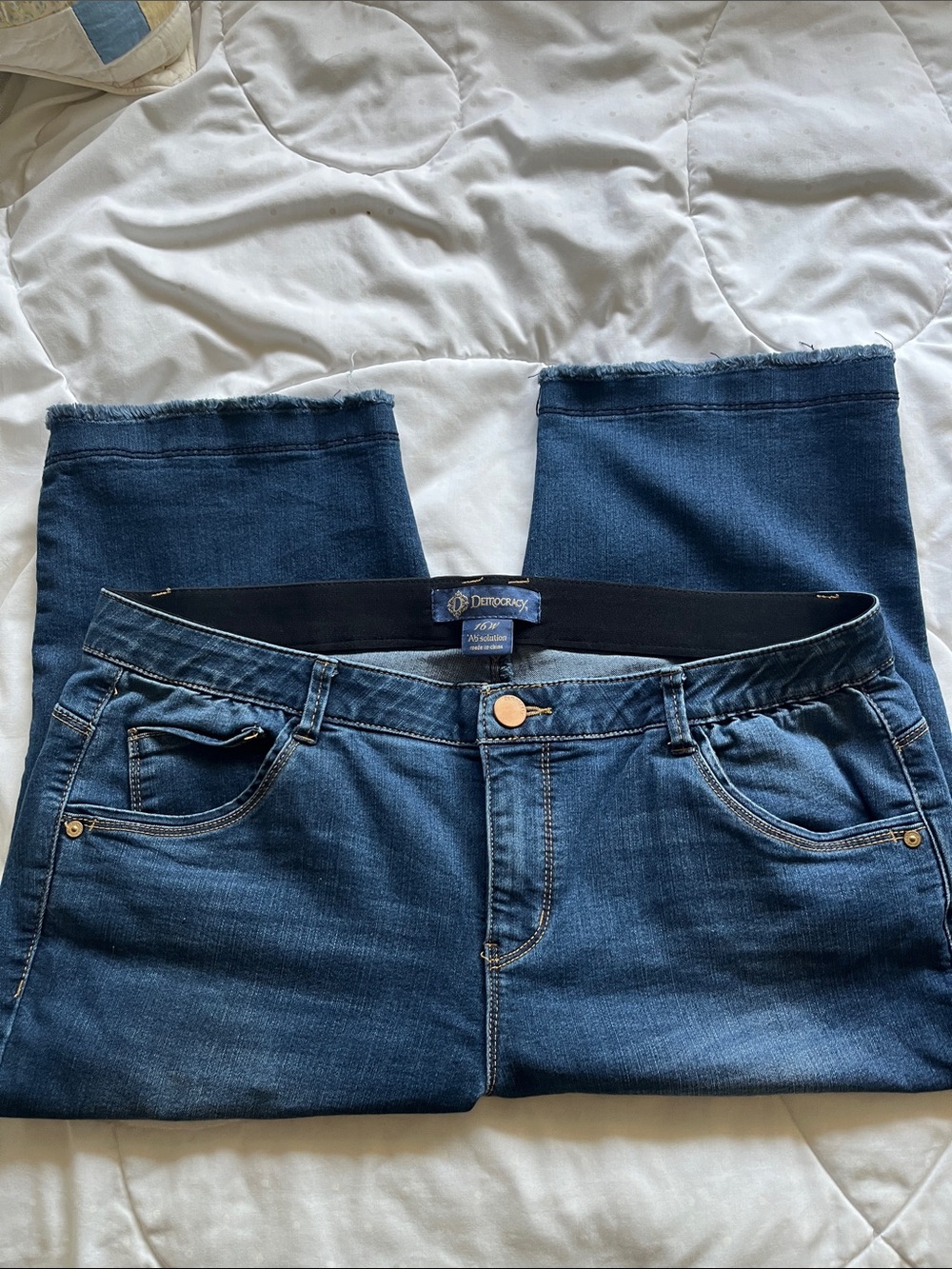 Democracy Ab Solution capri Jean Shorts 16w